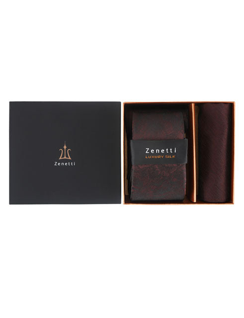 Zenetti Tie & Hank Set - ZTH121 (Berry)