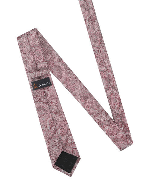 Zenetti Tie & Hank Set - ZTH123 (Wine)