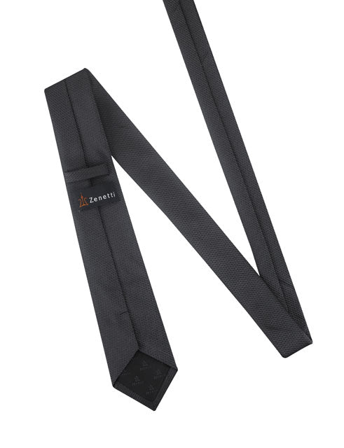Zenetti Tie & Hank Set - ZTH120 (Charcoal)