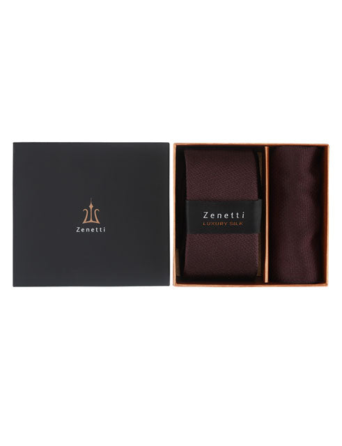 Zenetti Tie & Hank Set - ZTH120 (Wine)