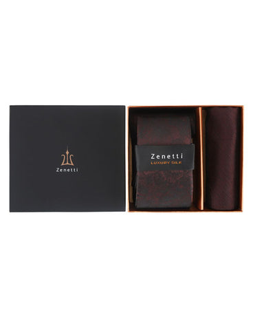 Zenetti Tie & Hank Set - ZTH121 (Berry)