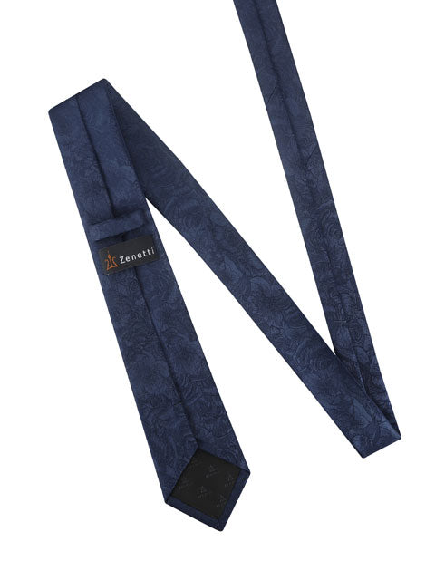 Zenetti Tie & Hank Set - ZTH121 (Navy)
