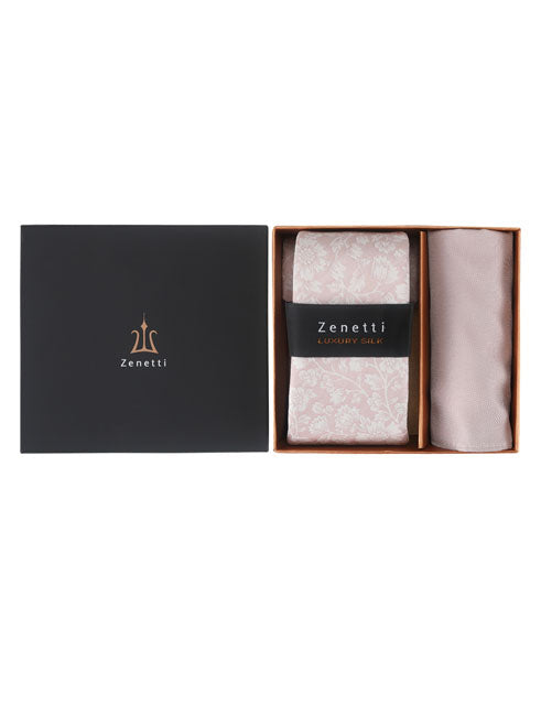Zenetti Tie & Hank Set - ZTH122 (Blush)