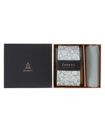 Zenetti Tie & Hank Set - ZTH122 (Sage)